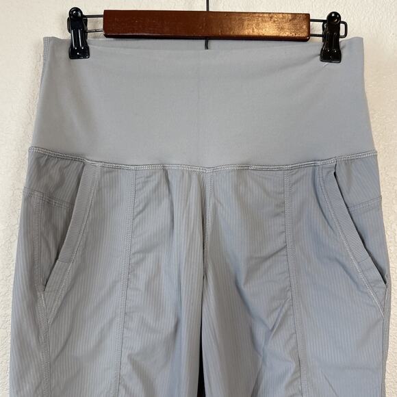 Lululemon In Flux Crop Pants Joggers Size 6 Slate Gray Pockets - Picture 3 of 7